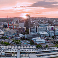 Buy canvas prints of Sheffield End Of The Day by Apollo Aerial Photography