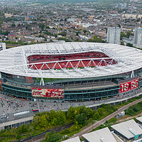 Buy canvas prints of North London Is red by Apollo Aerial Photography