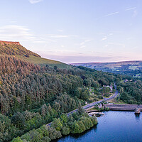 Buy canvas prints of Ladybower and Bamford Edge by Apollo Aerial Photography