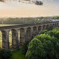 Buy canvas prints of Penistone Viaduct Sunrise by Apollo Aerial Photography