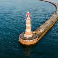 Buy canvas prints of Roker Lighthouse by Apollo Aerial Photography