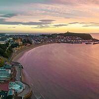 Buy canvas prints of Scarborough Summer Sunrise by Apollo Aerial Photography
