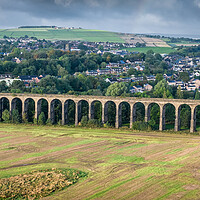 Buy canvas prints of Penistone Viaduct Panorama by Apollo Aerial Photography