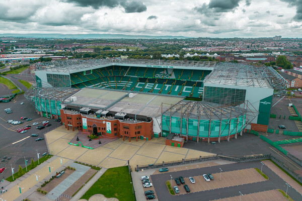 Glasgow Celtic Picture Board by Apollo Aerial Photography