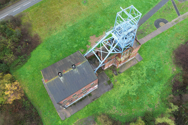 Barnsley Main Colliery Aerial View Picture Board by Apollo Aerial Photography
