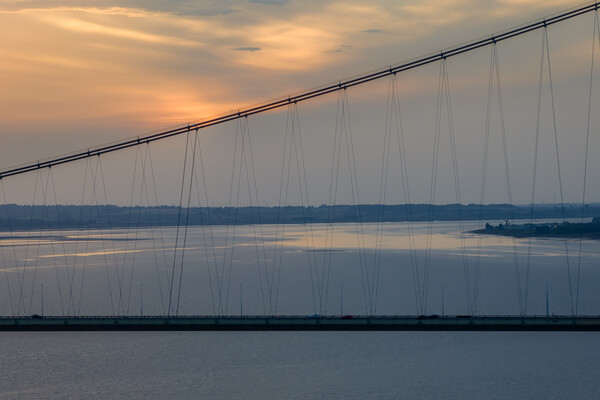 Humber Suspension Bridge Picture Board by Apollo Aerial Photography