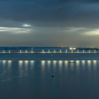 Buy canvas prints of Humber Bridge Panorama by Apollo Aerial Photography