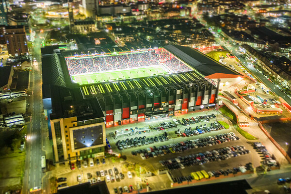 Sheff United Game Night Picture Board by Apollo Aerial Photography