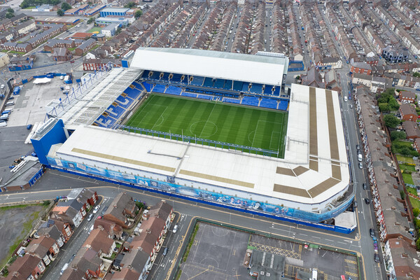 Goodison Park Everton FC Picture Board by Apollo Aerial Photography