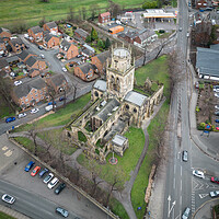 Buy canvas prints of Pontefract All Saints Church by Apollo Aerial Photography