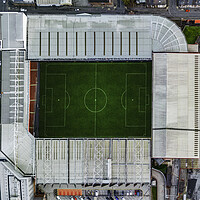 Buy canvas prints of Bramall Lane Birds Eye View by Apollo Aerial Photography