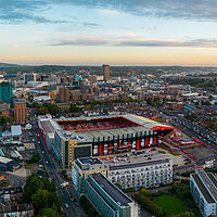 Buy canvas prints of Red Side of Sheffield by Apollo Aerial Photography