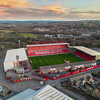 Buy canvas prints of Oakwell Sunset by Apollo Aerial Photography