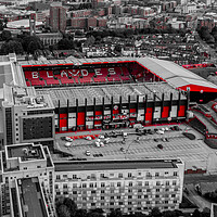 Buy canvas prints of Sheffield United Red Pop by Apollo Aerial Photography