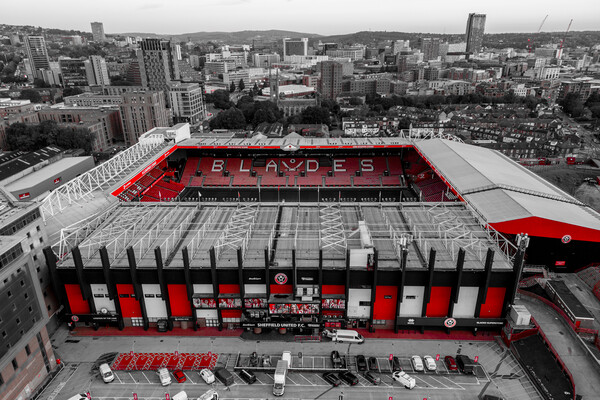 SUFC Red Pop Picture Board by Apollo Aerial Photography