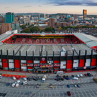 Buy canvas prints of Bramall Lane Aerial View by Apollo Aerial Photography