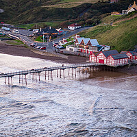Buy canvas prints of Saltburn Victorian Charm by Apollo Aerial Photography