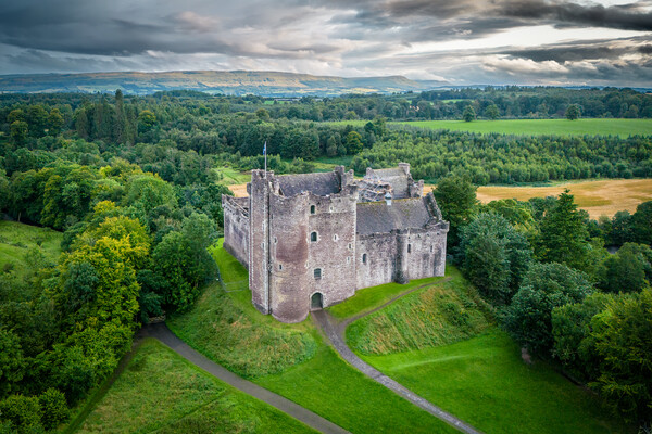 Castle Doune Picture Board by Apollo Aerial Photography