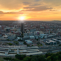 Buy canvas prints of Sheffield City Skyline by Apollo Aerial Photography