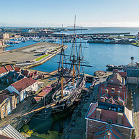 Buy canvas prints of HMS Trincomalee by Apollo Aerial Photography