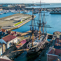 Buy canvas prints of HMS Trincomalee Hartlepool by Apollo Aerial Photography