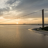 Buy canvas prints of Bridge on the Humber by Apollo Aerial Photography