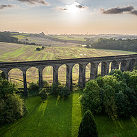 Buy canvas prints of Sunlight on the Viaduct by Apollo Aerial Photography