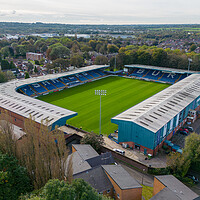 Buy canvas prints of Gigg Lane Bury AFC by Apollo Aerial Photography