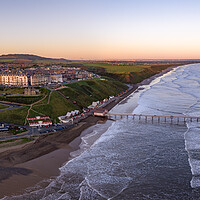 Buy canvas prints of A Saltburn Sunrise by Apollo Aerial Photography