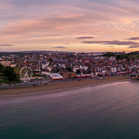 Buy canvas prints of Scarborough South Promenade by Apollo Aerial Photography