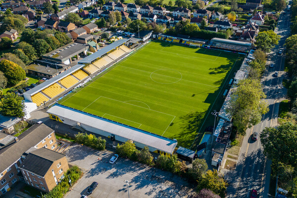 Harrogate Town FC Picture Board by Apollo Aerial Photography