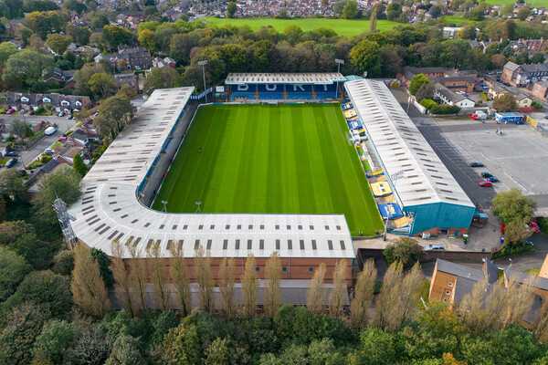 Gigg Lane Picture Board by Apollo Aerial Photography