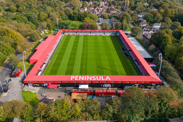 Peninsula Stadium Salford  Picture Board by Apollo Aerial Photography