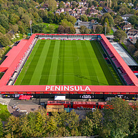 Buy canvas prints of Peninsula Stadium Salford  by Apollo Aerial Photography