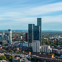 Buy canvas prints of Manchester Skysrapers by Apollo Aerial Photography