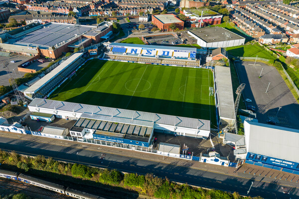 Hartlepool United FC Picture Board by Apollo Aerial Photography
