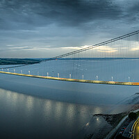 Buy canvas prints of Bridge Over The Humber by Apollo Aerial Photography