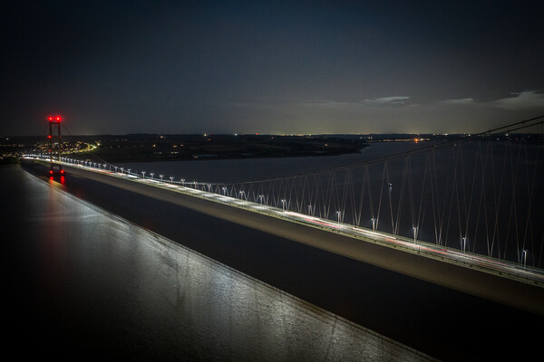 Night on the Humber Picture Board by Apollo Aerial Photography