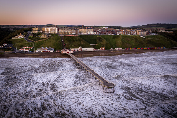 Saltburn by the sea Sunrise Picture Board by Apollo Aerial Photography