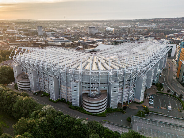 Sunrise at St James Park Picture Board by Apollo Aerial Photography