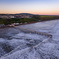 Buy canvas prints of Saltburn By The Sea Sunrise by Apollo Aerial Photography