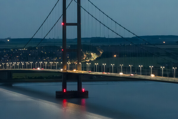 The Humber at Night Picture Board by Apollo Aerial Photography