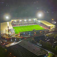 Buy canvas prints of Oakwell Game Night by Apollo Aerial Photography