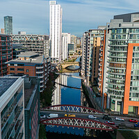 Buy canvas prints of A View Down the River Irwell by Apollo Aerial Photography