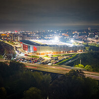 Buy canvas prints of Rotherham United Game Night by Apollo Aerial Photography