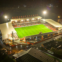 Buy canvas prints of Oakwell Barnsley FC by Apollo Aerial Photography