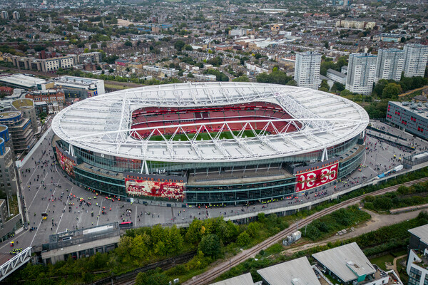 Emirates Stadium Picture Board by Apollo Aerial Photography