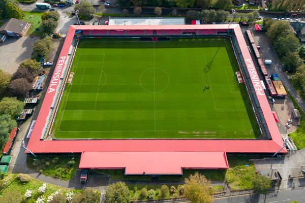 Salford City FC Picture Board by Apollo Aerial Photography