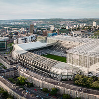 Buy canvas prints of St James Park Newcastle United by Apollo Aerial Photography