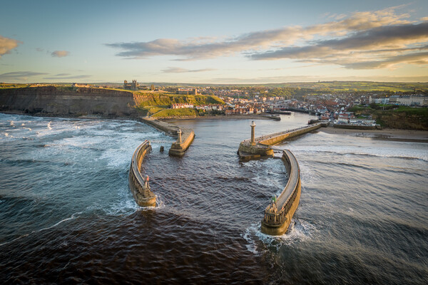 Whitby seascape Picture Board by Apollo Aerial Photography